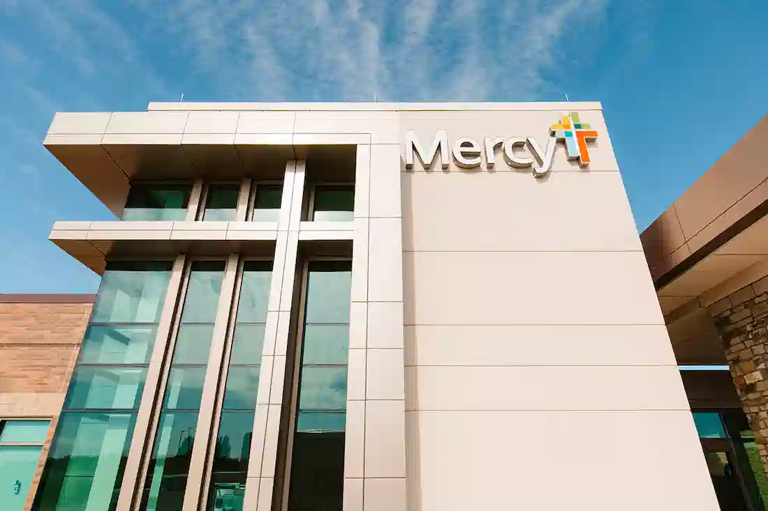 External building facade for Mercy education building