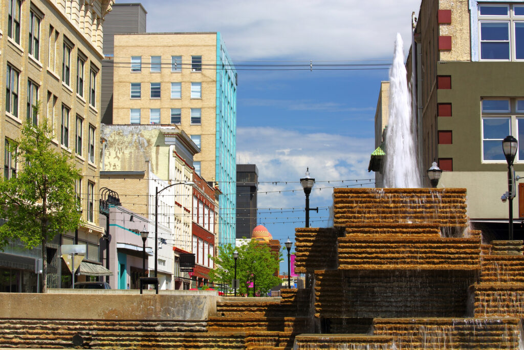 Park Central Square in Downtown Springfield